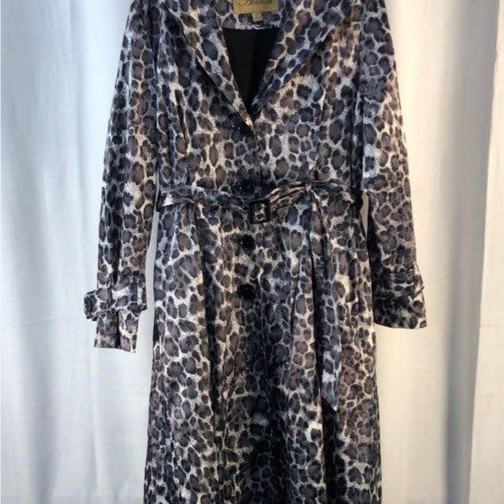 Leopard Print Women's Trenchcoat